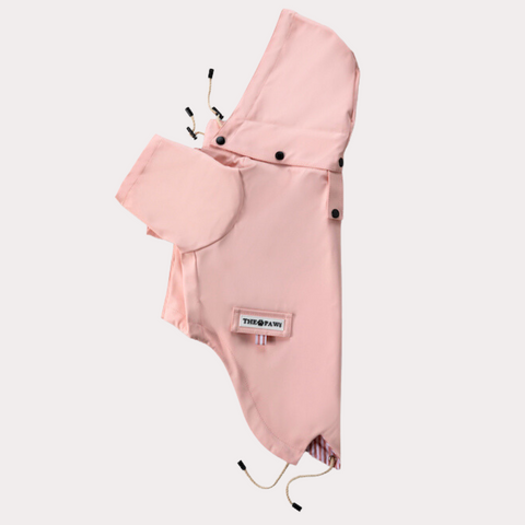 Sloane Waterproof Dog Rain Jacket Blush