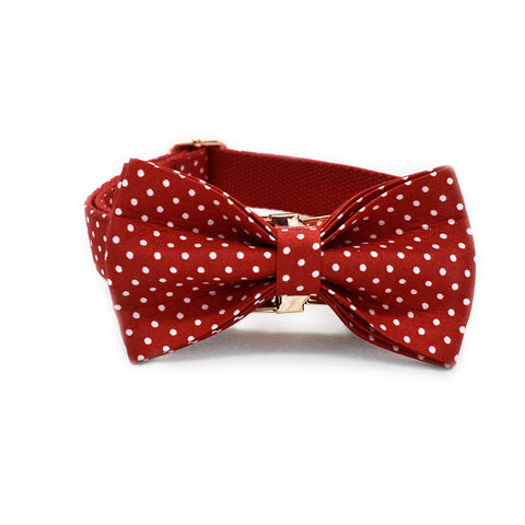 Ruby collar, leash and Bowtie Set